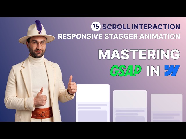 Mastering GSAP Interactions in Webflow – Part 15: Responsive Stagger Scroll Animation