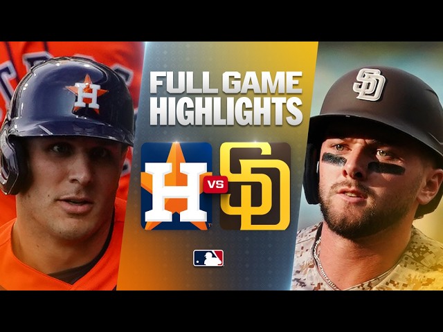 ASTROS vs. PADRES: Official Full Game Highlights (August 9) | 2026 MLB Season