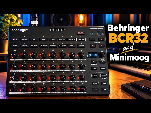 Behringer BCR32 and Minimoog via CV/Gate