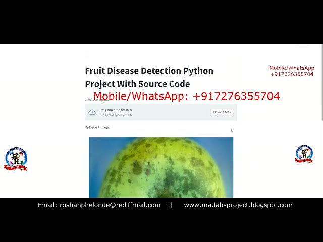 Fruit Disease Detection Using Python OpenCV | Fruit Disease Detection Using Deep Learning Project