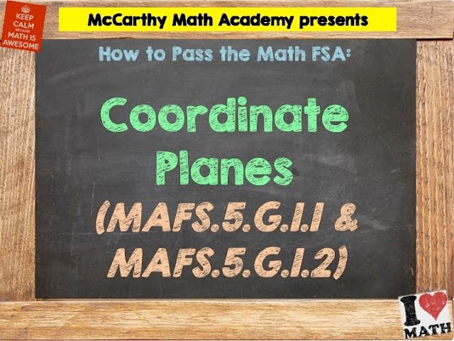 How to Pass the Math FSA (5th) - Coordinate Planes