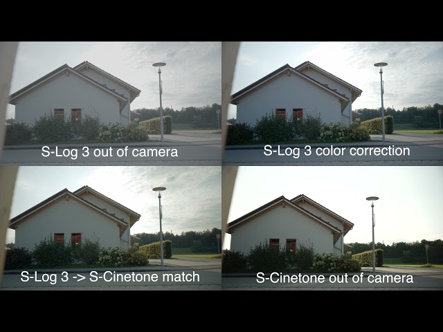 Sony FX3 / Dynamic Range / Slog3 vs S-Cinetone / Comparison