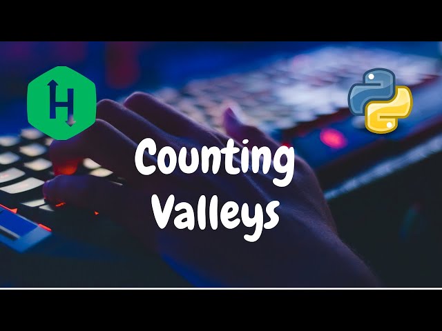 24 - Counting Valleys | Implementation | Hackerrank Solution | Python