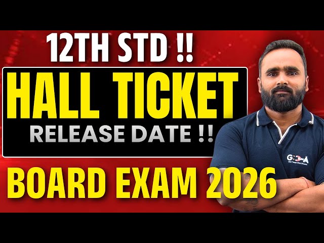 12th  BOARD EXAM 2026 HALL TICKET RELEASED DATE !!|PRADEEP GIRI SIR