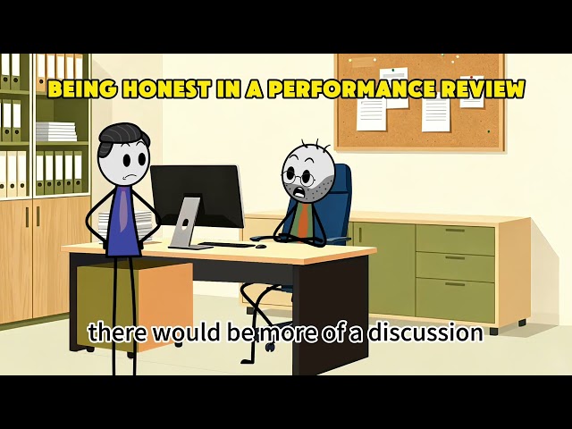 Being honest in a performance review #work #job #funny #comedy #corporate #review #memes #joblife 