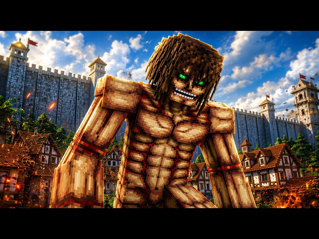 I Survived 100 Days as EREN YEAGER in Attack on Titan Minecraft