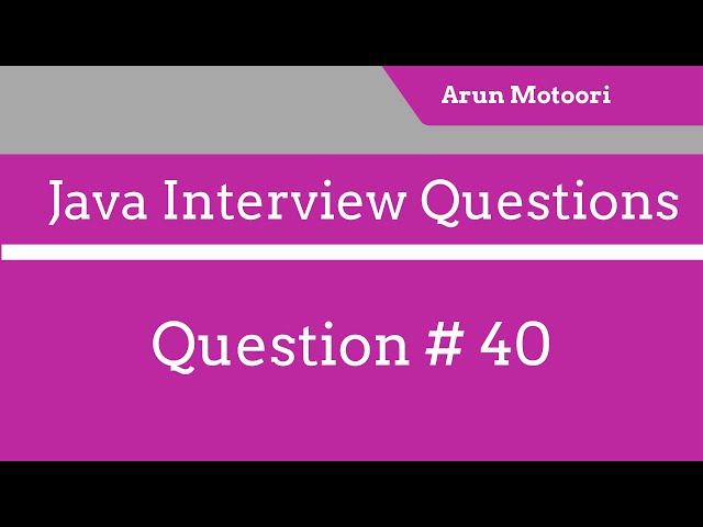 Java Interview Questions #40 - Is Java 100% Object Oriented Programming language?