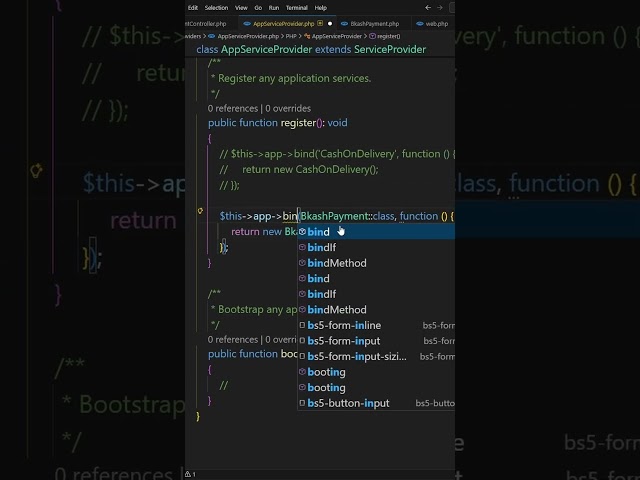 Laravel bind() vs singleton(): Don't Kill Your App! 💀  #backenddevelopment #laravel #php