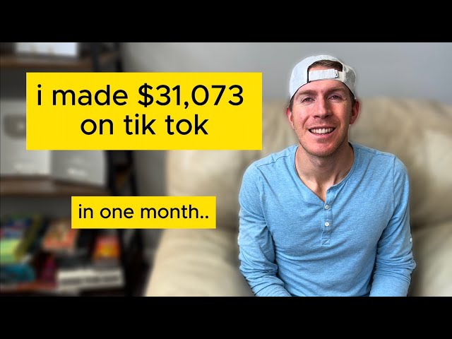 How I Made $31,073 on TikTok in one month so you can copy me