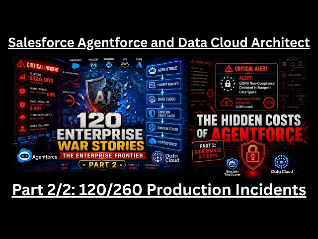 Salesforce Agentforce & Data Cloud Architect (Part 2/2): 120 Enterprise AI Disasters & FinOps Guide!
