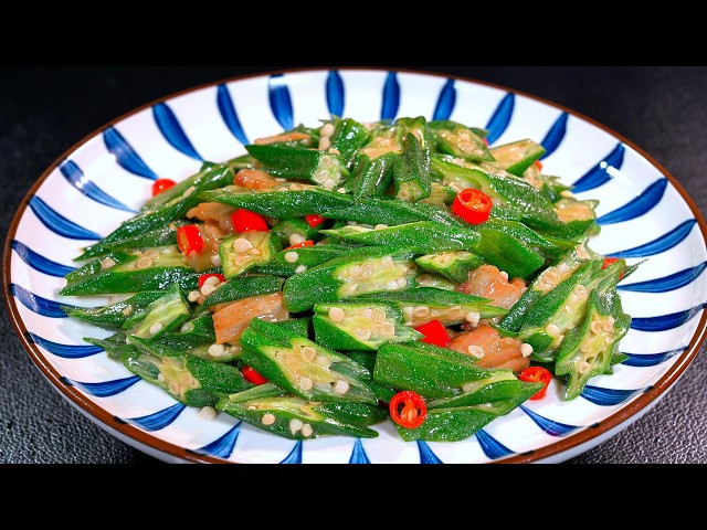 Don't stir-fry okra directly! A 30-year head chef shares the secret to perfectly crisp and tender...