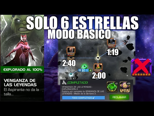 REVENGE OF THE LEGENDS WEEK 2 WITH ONLY 6 STARS IN UNDER 10 MINUTES - Marvel MCOC