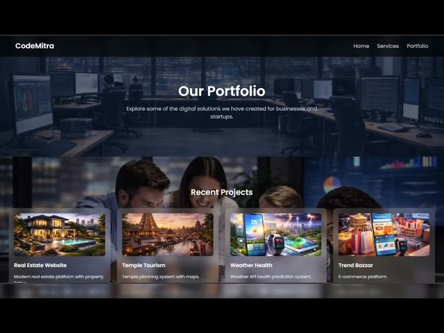 🔥 Simple Website Project Demo | HTML CSS JavaScript