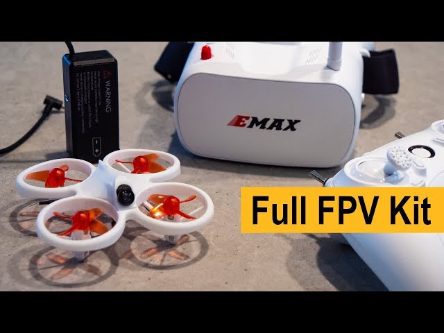 EMAX EZ Pilot Beginner FPV Drone Kit - Unboxing, Set Up, Flight Demo