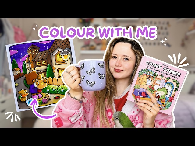 A Cozy Colour With Me 🤍 | Coco Wyo Comfy Corner + Chill Colouring Session