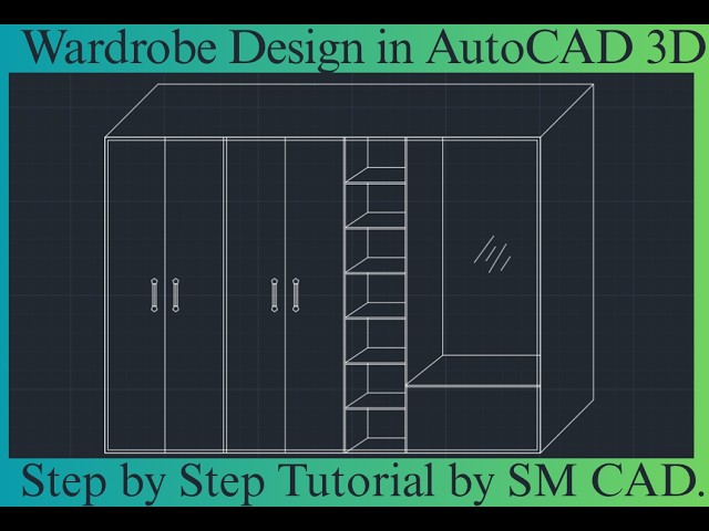 How to Draw #wardrobe in #autocad #2d #tutorial #howtodraw