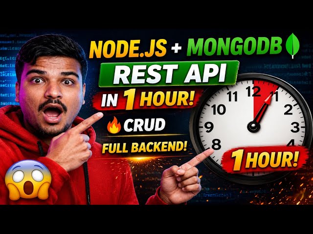Node.js REST API with MongoDB Full Course | Complete Project Tutorial for Beginners to Advanced