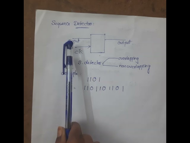 sequence  detector   overlapping  and nonoverlapping