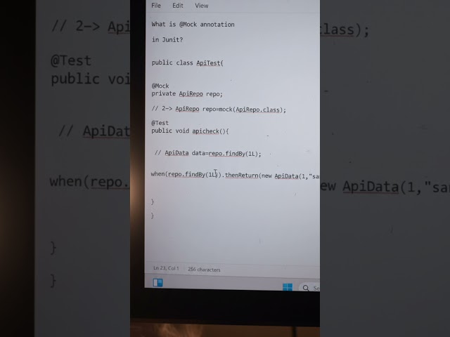 Top Java Interview Questions 2026 🚀 | What is @Mock Annotation in Spring Boot? | MUST KNOW!
