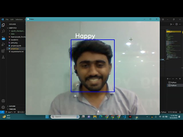 Facial emotion recognition using deep learning python