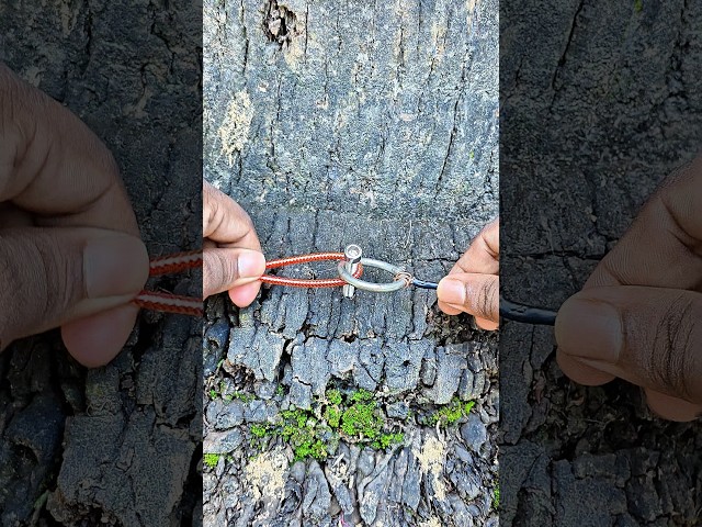 Smart Rope Trick With a Metal Ring ✅🙏 #shorts #lifehacks #viral