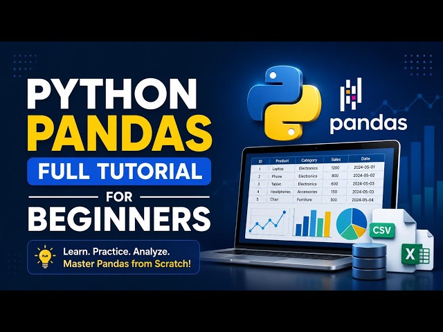 Python Pandas Full Tutorial for Beginners_training