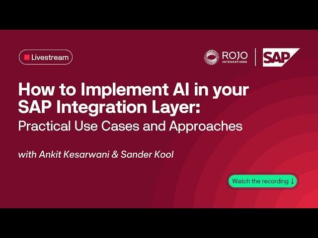 AI in SAP Integration: Real Use Cases for Automation, Governance & DevOps