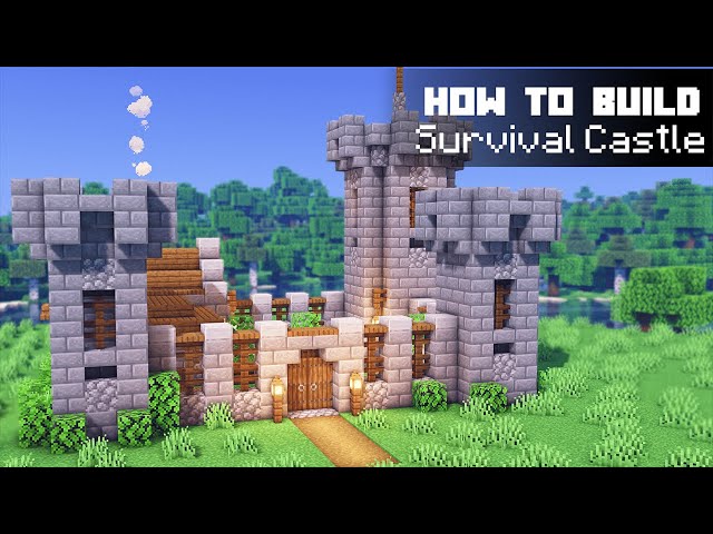 Minecraft: Survival Castle Tutorial | How to Build a Castle