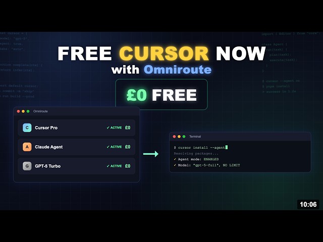 Use Cursor AI for FREE with OmniRoute - Full Setup / No Paid Plan (English)