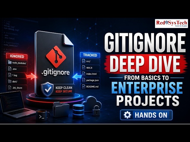 Git ignore Deep Dive: From Basics to Enterprise Projects | Hands on | Red9SysTech