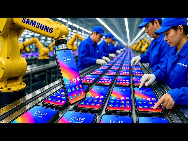 CÓMO se FABRICAN los TELÉFONOS SAMSUNG 📱 | DENTRO de la MEGAFÁBRICA de SAMSUNG 🏭
