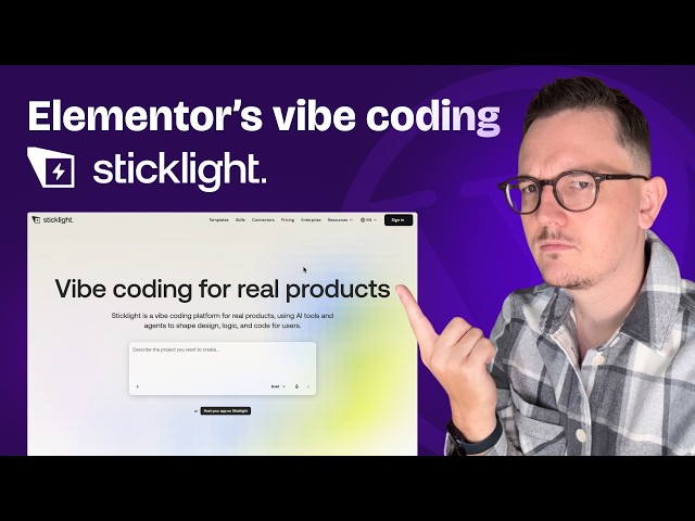 Elementor has a vibe coding tool now. It's: Sticklight - It's really good