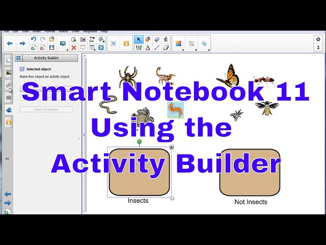 Smart Notebook 11 : Using The Activity Builder to make interactive activities