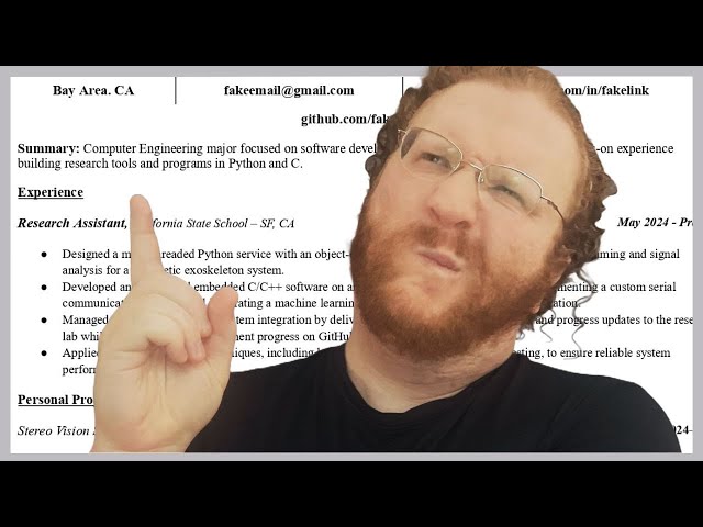 Software Engineers Resume SUCKS But I Fix It!