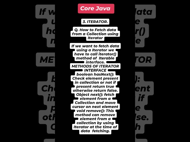 "Mastering Iterator in Java: Efficiently Fetch and Remove Data from Collections!"