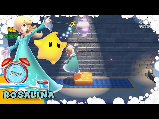 Super Mario Princess Rosalina 2 Minute Action Toothbrush timer with Music
