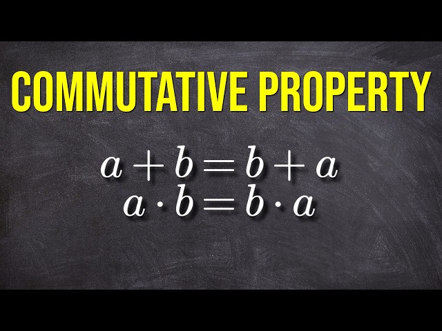 Commutative Property Explained in 3mins