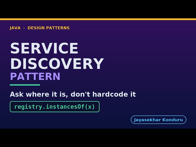 Service Discovery in Java - Finding a Live Instance