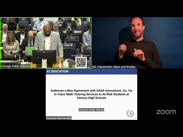 Chicago Public Schools July 8, 2026 Presentation on Saga by Dr. Corey Morrison