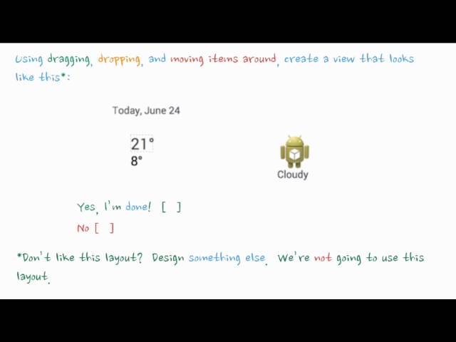 UI Element Quiz - Developing Android Apps