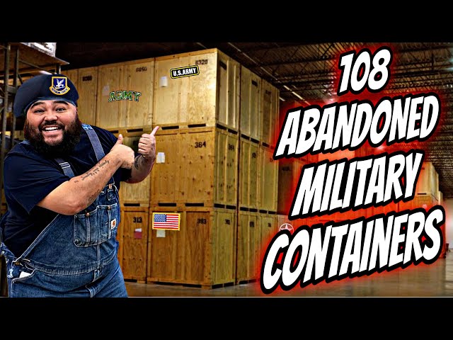 SHIPPING containers bought at AUCTION from military Germany