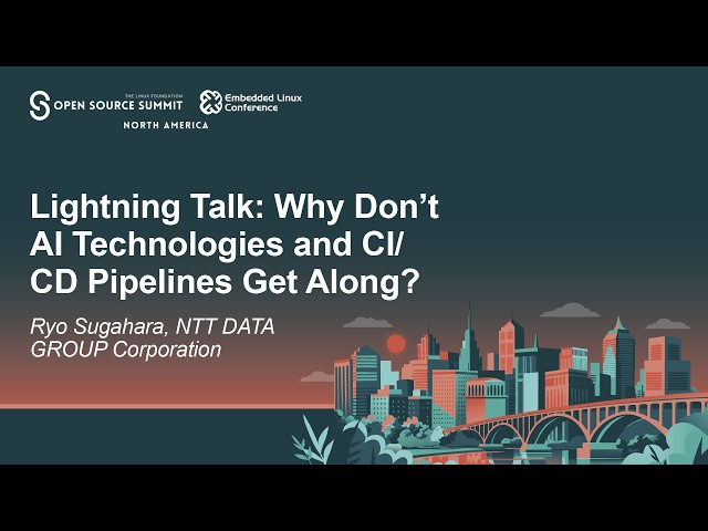 Lightning Talk: Why Don't AI Technologies and CI/CD Pipelines Get Along? - Ryo Sugahara