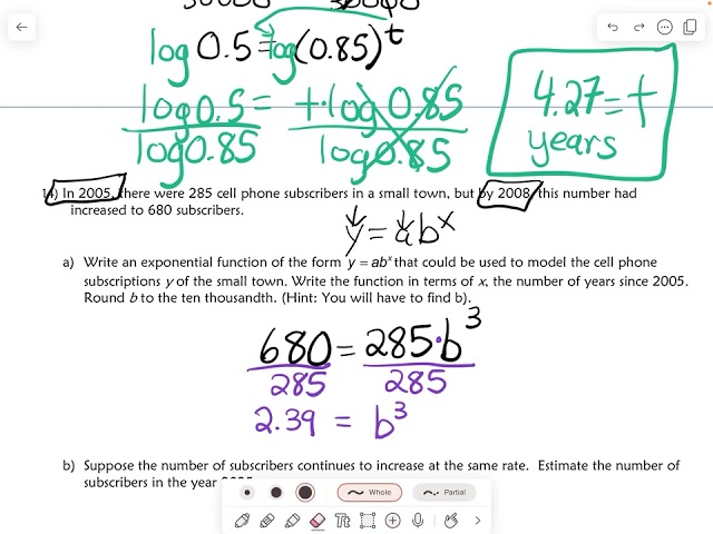 Unit 6 Logarithms and Exponentials Review Part 3
