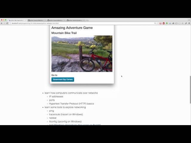 Overview of Python Web Application Introduction Class