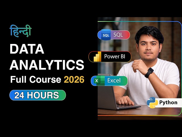 Data Analyst Full Course 2026 | Data Analyst Course | Data Analytics Course | Data Analysis Course