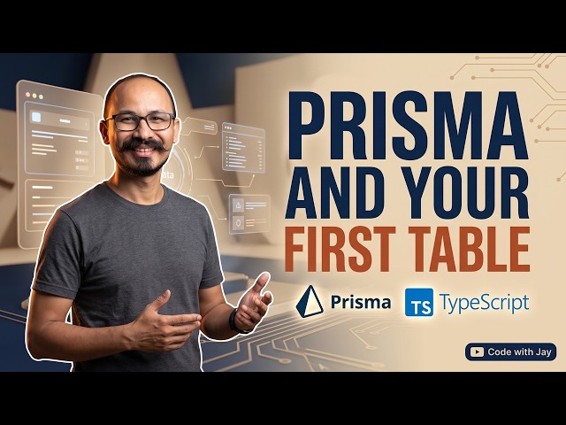 Prisma ORM with NestJS: Creating Your First Database Table Without Writing SQL