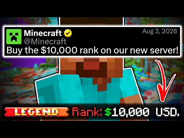 This Minecraft Server Has a $10,000 Rank... And Mojang PROMOTED It...