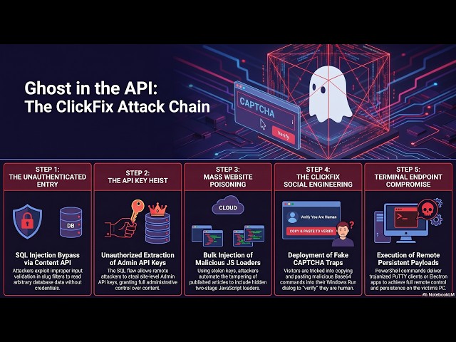 Ghost CMS Exploitation  Mass Hijacking via ClickFix Attacks