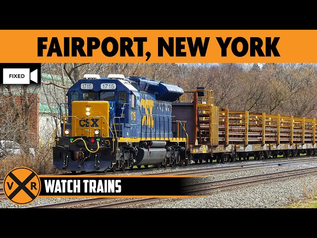 Fairport, New York, USA | LIVE Train Camera (Fixed View – West)
