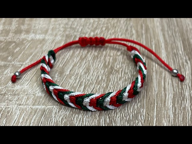 How to make macrame bracelet with Flags #diycrafts #bracelet #braceletideas #smallbusiness